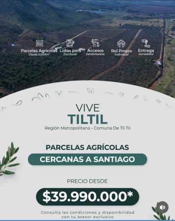 PARCELAS PLANAS A 30 MIN DE SANTIAGO