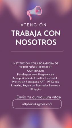 SE BUSCA PSICOLOGO/A 