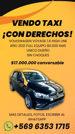 VENDO TAXI CON DERECHOS, ÚNICO DUEÑO