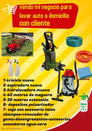 VENDO PYME DE LAVADO DE AUTO DOMICILIO EN CHILLÁN 