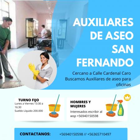 AUXILIAR DE ASEO SAN FERNANDO