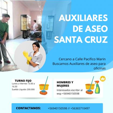 AUXILIAR DE ASEO SANTA CRUZ