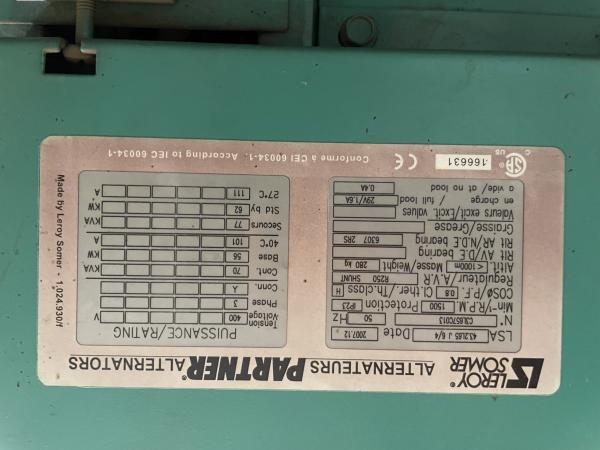 GRUPO ELÉCTROGENO DE 70KVA USADO EXCELENTE ESTADO