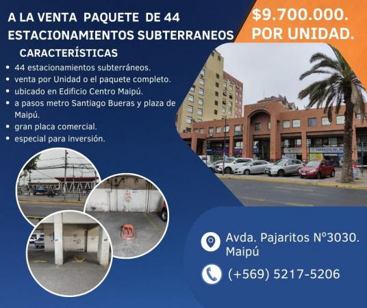 DISPONIBLE 44 ESTACIONAMIENTOS IDEAL PARA  NEGOCIO