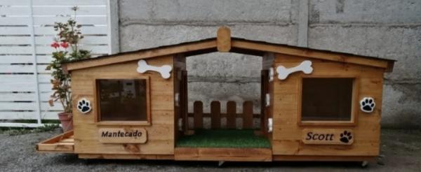 CASITA DE PERRO DOBLE