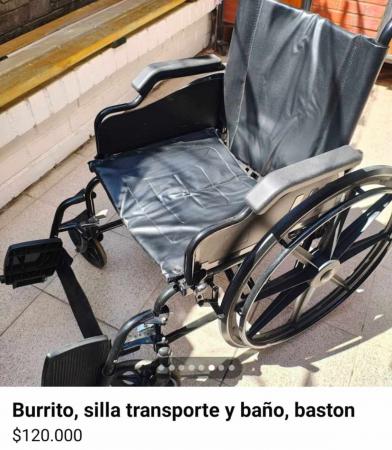 SILLA DE RUEDAS, DE BAÑO, MULETA Y BURRITO 