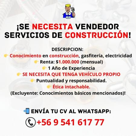 VENDEDOR EN TERRENO (CONSTRUCCIÓN)