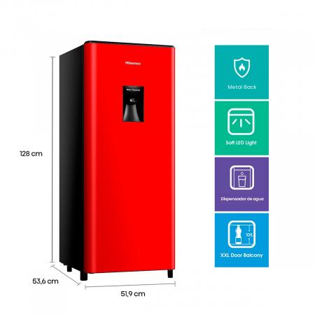 REFRIGUERADOR MONOPUERTA 177 LITROS HISENSE