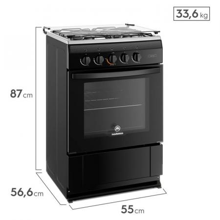 COCINA 4 QUEMADORES MADEMSA 