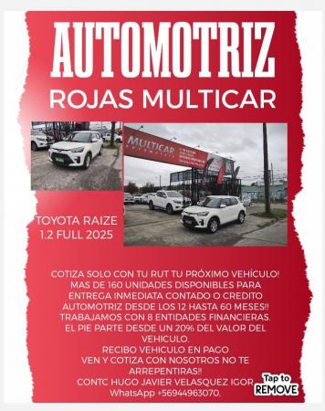 OFERTA TOYOTA RAIZE 1.2 FULL 2025