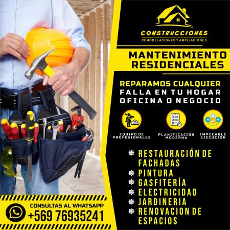 AMPLIACIONES REMODELACIONES  FACHADAS REPARACIONES