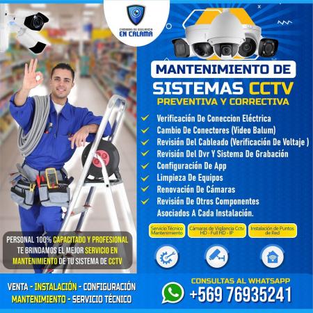 MANTENIMIENTO CAMARAS DE SEGURIDAD SERV. TECNICO