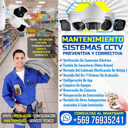 MANTENIMIENTO CAMARAS DE SEGURIDAD SERV, TECNICO