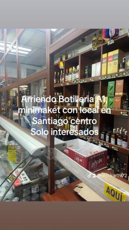 ARRIENDO DE BOTILLERÍA EN LA COMUNA DE SANTIAGO
