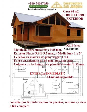 Casa 84 M2 Doble Forro Exterior